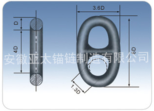 安徽亚太船用锚链的实物图